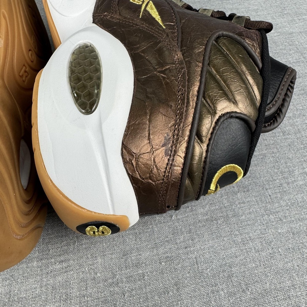 Villa x Reebok Question Mid Shoes Mens 10.5 Liberty bell Metallic Basketball AI - Picture 9 of 13